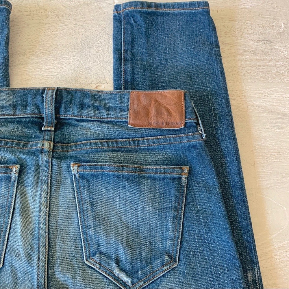 Madewell Rivet & Thread Distressed Denim - EUC - Picture 4 of 5